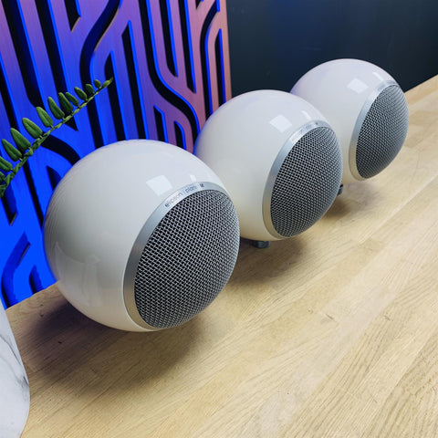 Elipson Planet M Speakers With Wall Brackets x 3 (White)