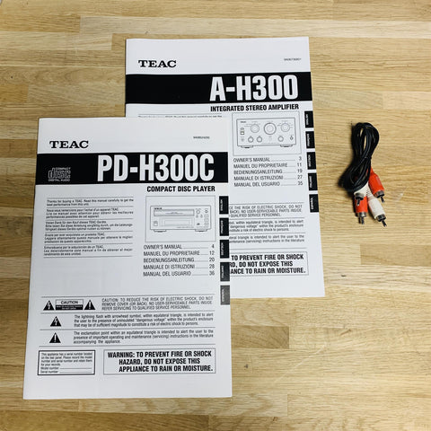 Teac A-H300 Integrated Stereo Amplifier + Teac PD-H300C CD Player Combo