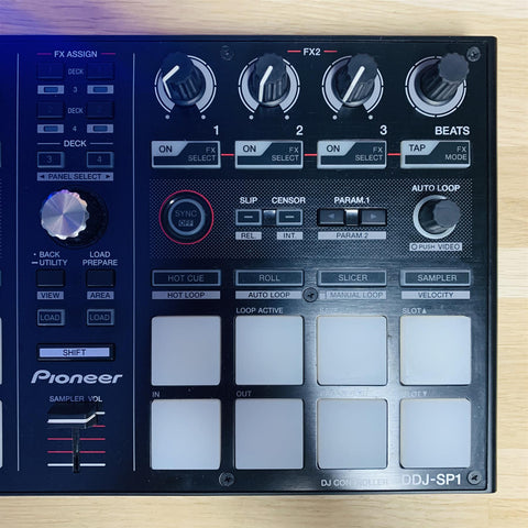 Pioneer DDJ-SP1 Sub Controller for Serato DJ Pro (Black) with UDG Case