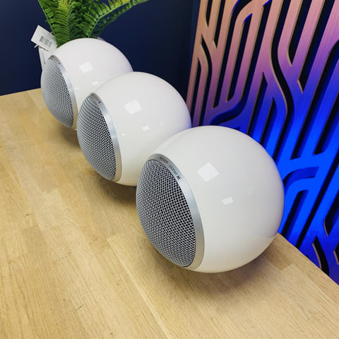 Elipson Planet M Speakers With Wall Brackets x 3 (White)