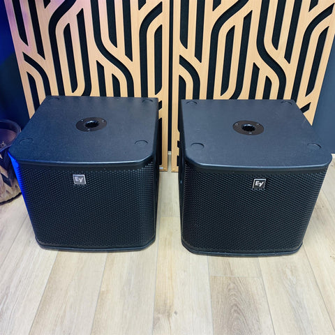 Electro Voice EV ZXA1 800 Watt 12" Active Powered Subwoofers (Pair) (Inc Covers)