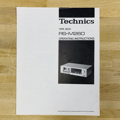 Technics RS-M260 3 Head Stereo Cassette Deck Tape Recorder