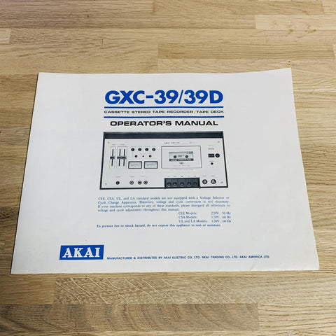 Akai GXC-39D Stereo Cassette Deck