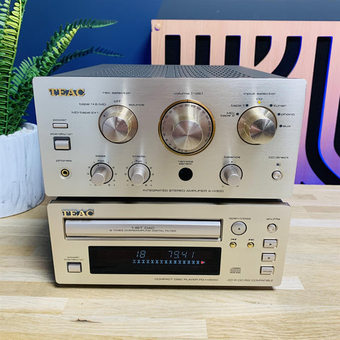 Teac A-H300 Integrated Stereo Amplifier + Teac PD-H300C CD Player Combo