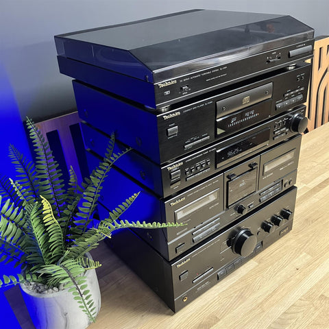 Technics SL-J110R ST-X302L SU-X102 RS-X102 SL-PJ28A Hi Fi Stack Setup