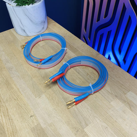DNM Reson Solid Core Speaker Cables 2.5m Pair Banana Plugs