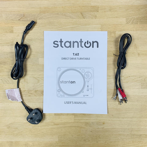 Stanton T.62 Direct Drive DJ Turntable With 500 V3 Cartridge & Stylus