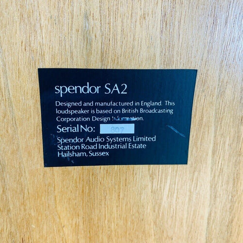 Spendor SA2 Speakers (Pair)