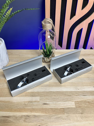 Shure N-WHLB White Label DJ Cartridges & Stylus (Pair) In Case