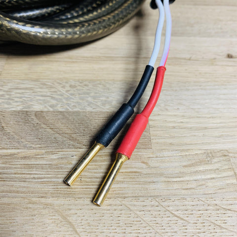 High Quality Speaker Cable (Pair) 2m fitted with Banana Connectors