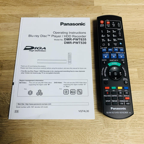 Panasonic DMR-PWT635EB BluRay / HDD player