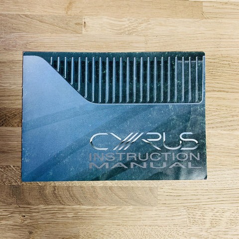 Cyrus PSX-R Regulated Power Supply Unit Manual