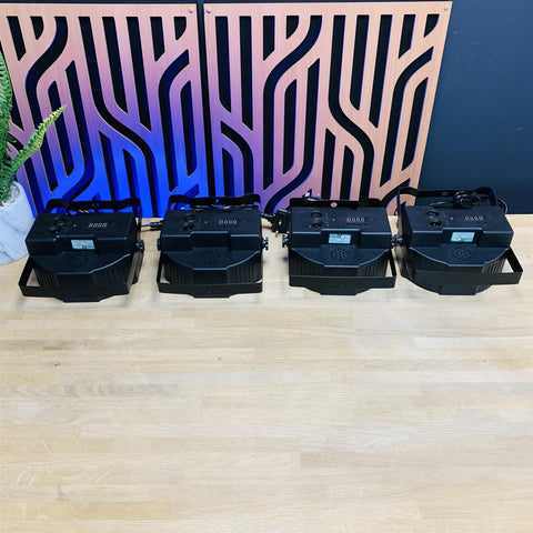 Set of 4 U King 72 Watt LED Par Can DMX 512 Lights