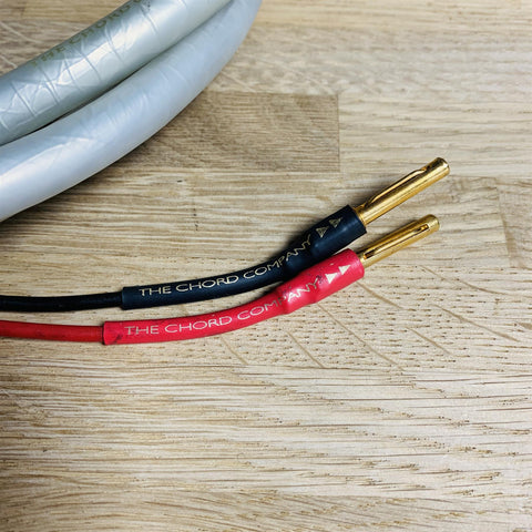 Chord Carnival Silver Screen Speaker Cables, Banana Connectors, 2m long (pair)