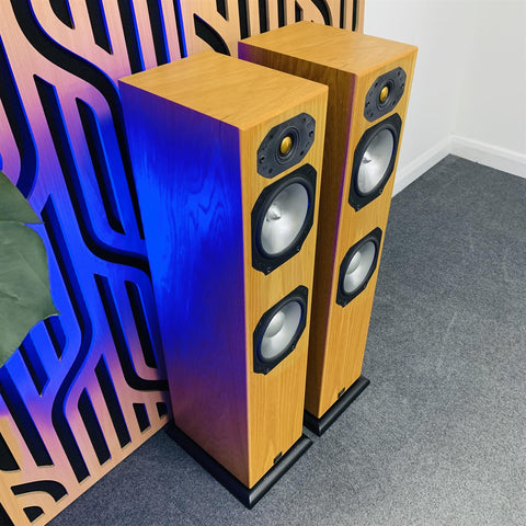 Monitor Audio Silver S6 Floor Standing Loud Speakers Oak (Pair)