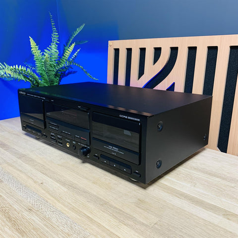 Kenwood KX-W4050 HX Pro Dual Cassette Deck Auto Reverse Dolby B C