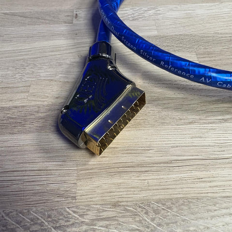 QED SQART (1.0m length) Scart Lead Screen Silver Reference AV Cable