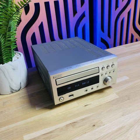 Denon silver RCD-M38DAB DAB/ CD player, AUX