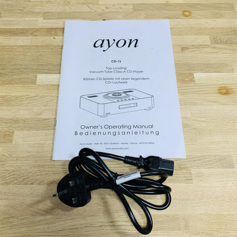 Ayon CD-1s Top Loading Vacuum Tube Class-A CD-Player