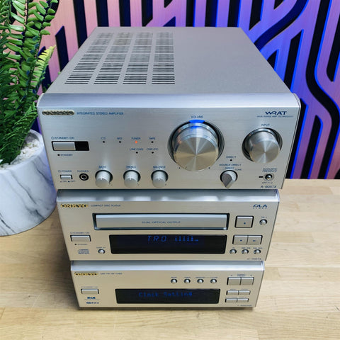Onkyo Stack System (A-905TX Amplifier, C-705TX CD Player, T-405 Radio Tuner)