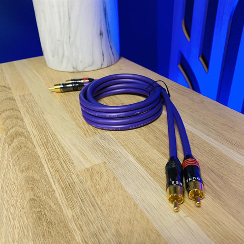 QED QUNEX 1 Balanced Low Level Signal RCA Phono Interconnect Lead Cable 1m (Pair)