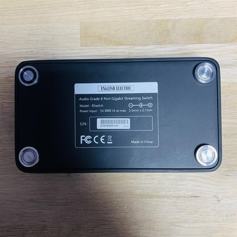 English Electric 8 Switch Audio Grade 8 Port Gigabit Streaming Switch