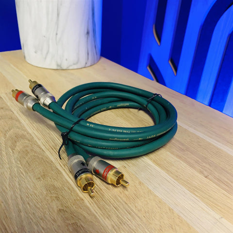 AudioQuest Jade Hyperlitz LGC Copper Phono RCA Interconnect Lead 1m (Pair)