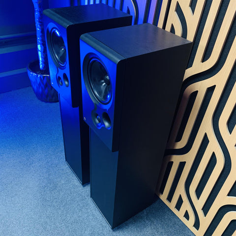 Kef CODA 9 Floor Standing Loud Speakers (Pair) Black Ash