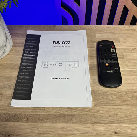Rotel RA-972 Stereo Integrated Amplifier Inc Remote