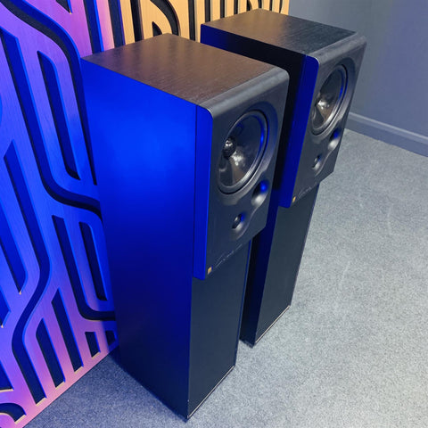 Kef CODA 9 Floor Standing Loud Speakers (Pair) Black Ash