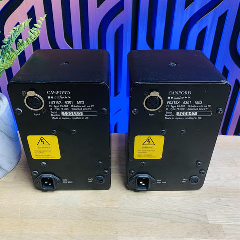 Fostex 6301B MK3 Active Monitor Speaker Canford Audio (Pair)