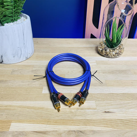 QED Qunex P75 Precision Co-Axial Cable (1M) Twin RCA Phono Interconnect