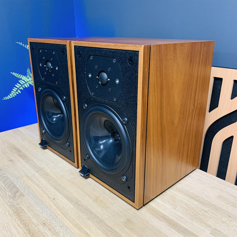 B&W Bowers & Wilkins DM12 Vintage Bookshelf Speakers (Pair)
