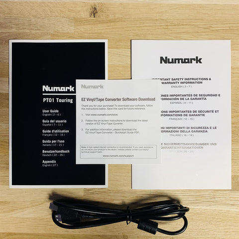 Numark PT01 Touring Portable USB Turntable