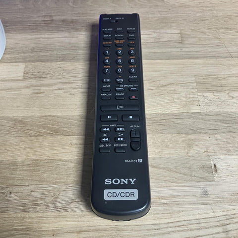 Original Sony RM-R52 CD/CDR Remote Control RCDW100 RCDW2000ES RCDW500 RCDW500C