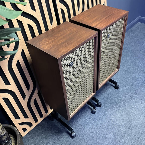 Tannoy Oxford Speakers x2 with Black Metal Stands