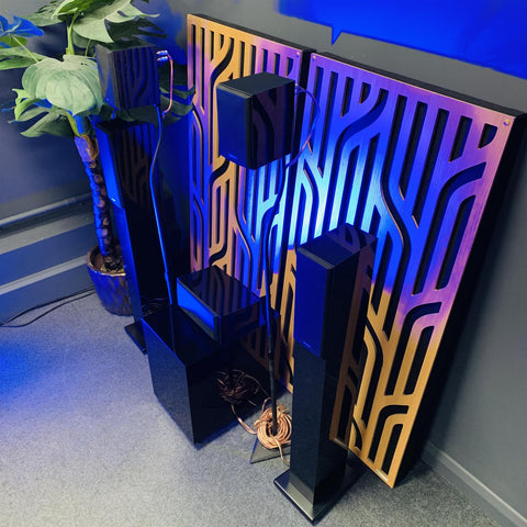 Tannoy HTS 5.0 With HTS101 Subwoofer Surround Sound System Including Stands