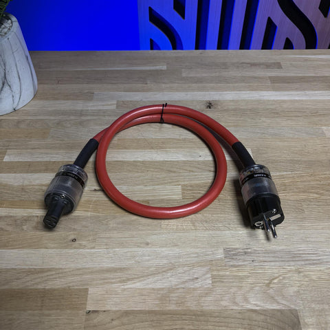 ECOSSE BIG RED Mains Power Cable 3 Pin Kettle (FURUTECH F1-35(R)/F1-25 (G))