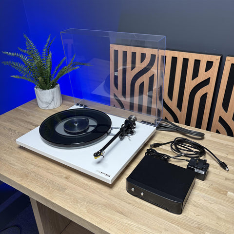 Rega RP6 turntable, Exact cartridge, thick glass platter and new upgraded belt + lead upgrade