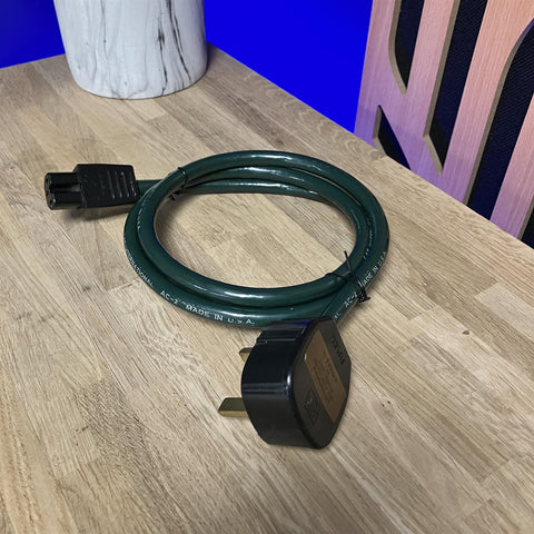 LAT International AC-2 IEC UK Mains Cable 1.2m Audiophile Made In USA