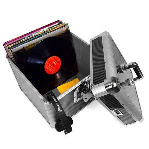 Gorilla GC-LP100 100x 12" Vinyl Record Box (Carbon Black)