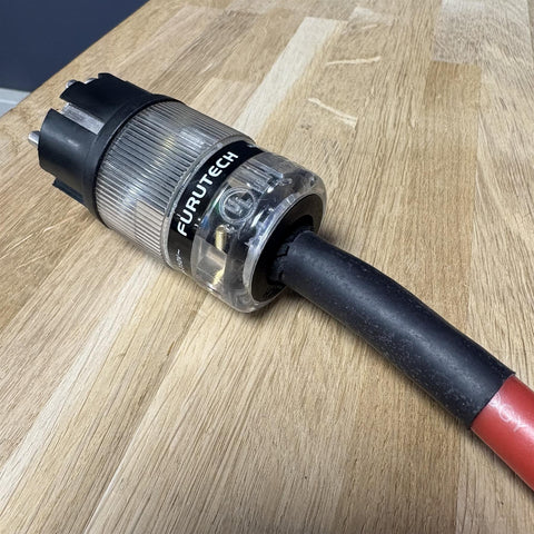 ECOSSE BIG RED Mains Power Cable 3 Pin Kettle (FURUTECH F1-35(R)/F1-25 (R))