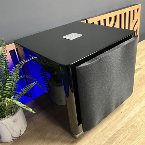 REL T/7X Active 200 Watt Class A/B Subwoofer Black Gloss