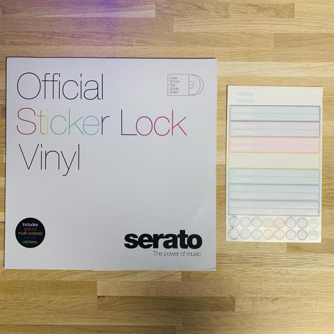 Serato Official Sticker Lock Single Sided 12-Inch Vinyl (Pair)