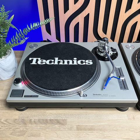 Technics SL-1200MK2 DJ Turntables Silver With Ortofon Concorde DJ S Carts & Styli (Pair)