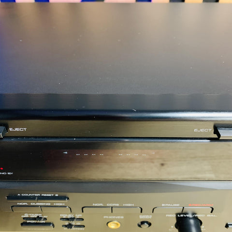 Kenwood KX-W4050 HX Pro Dual Cassette Deck Auto Reverse Dolby B C