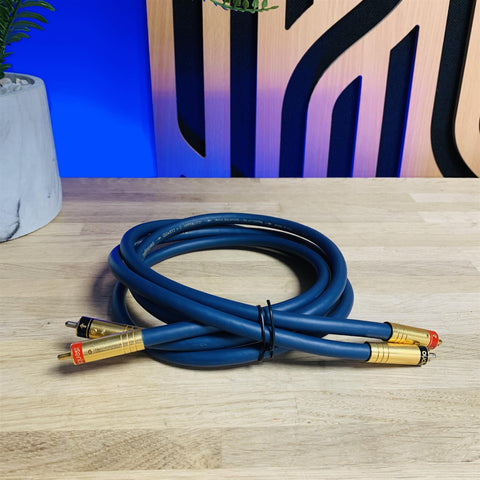 Audioquest Quartz x 3 Hyperlitz-Triple Balanced RCA Interconnect Cable (pair) 1m