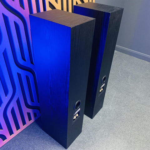 Fyne Audio F302 Floor Standing Loud Speakers (Pair) Black