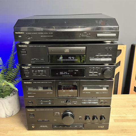 Technics SL-J110R ST-X302L SU-X102 RS-X102 SL-PJ28A Hi Fi Stack Setup