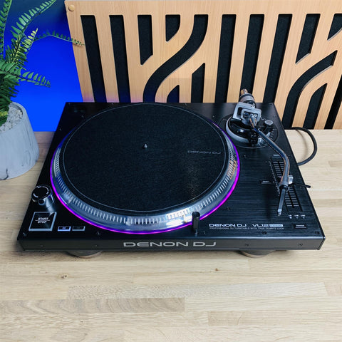 Denon DJ VL12 Prime Turntable with Decksaver